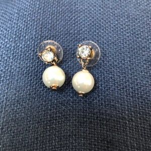 J Crew - “Pearl” Drop Earrings